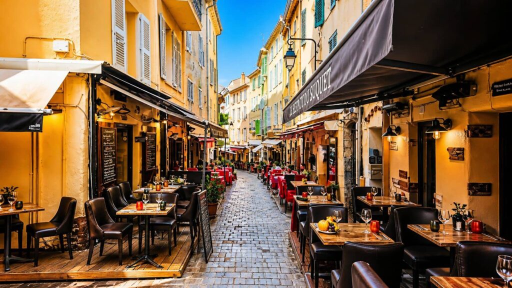 Terrazza di un ristorante a Cannes
